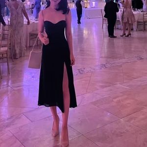 Reformation Juliette Dress Black